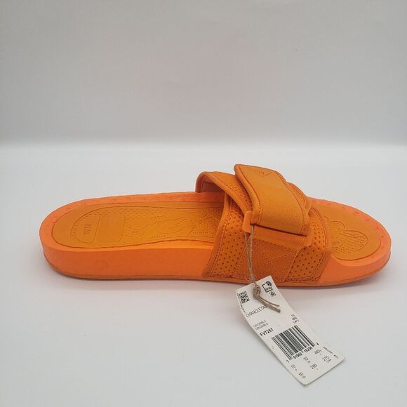 Orange Adidas HU Slides with Adjustable Straps - Size 10 main image 6